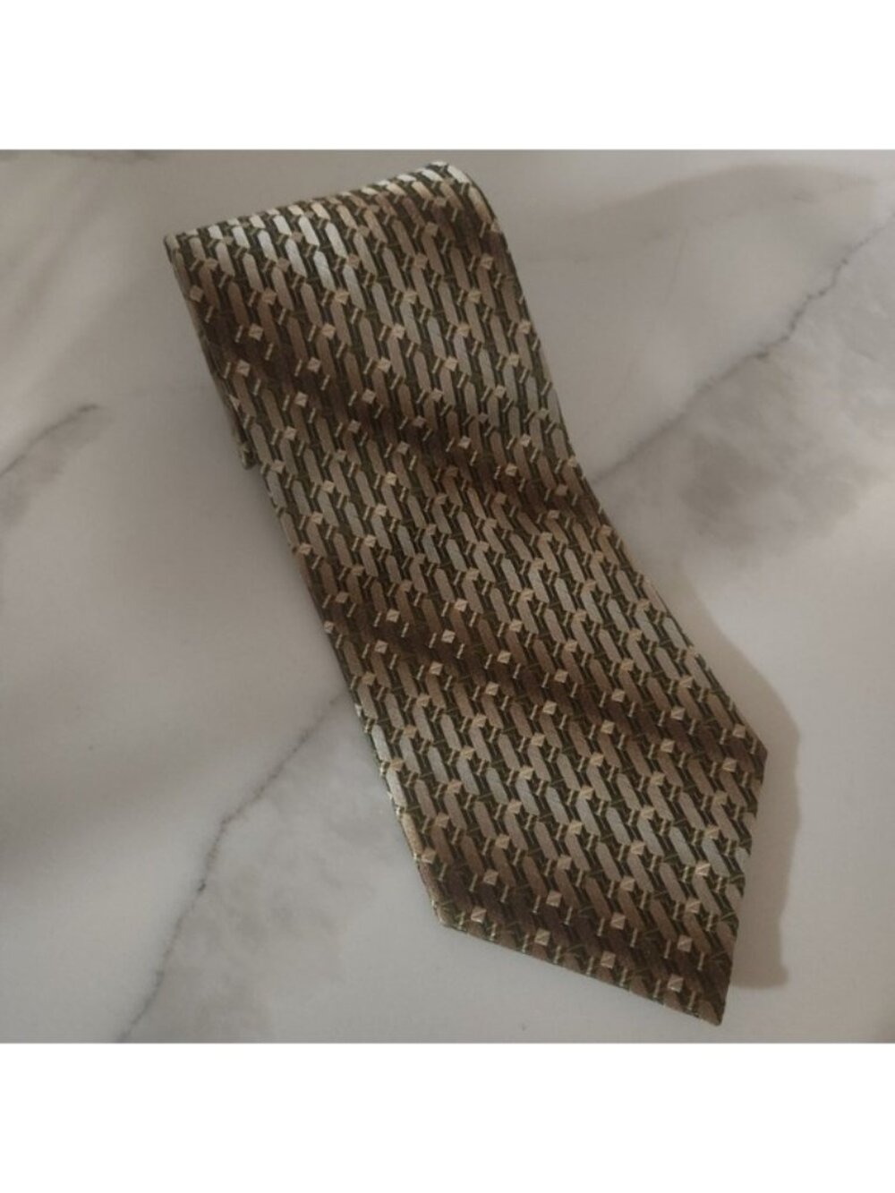 Wilke Rodriguez Silk‎ Geometric Pattern Classic Neck Tie Mens Accessories